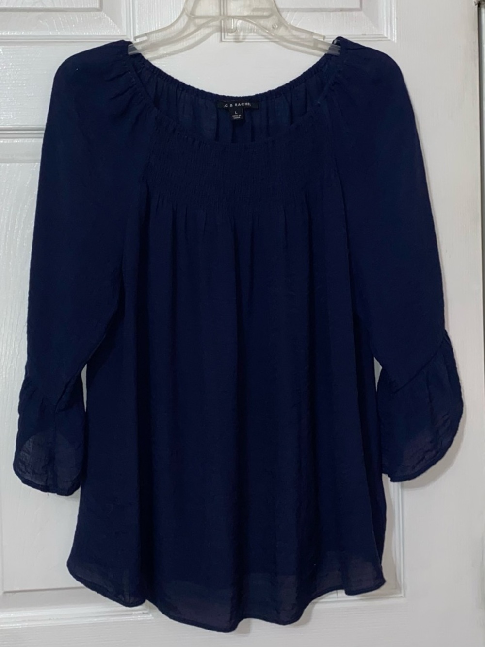Ladies navy blue blouse
